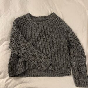 Aerie Charcoal Knit Sweater